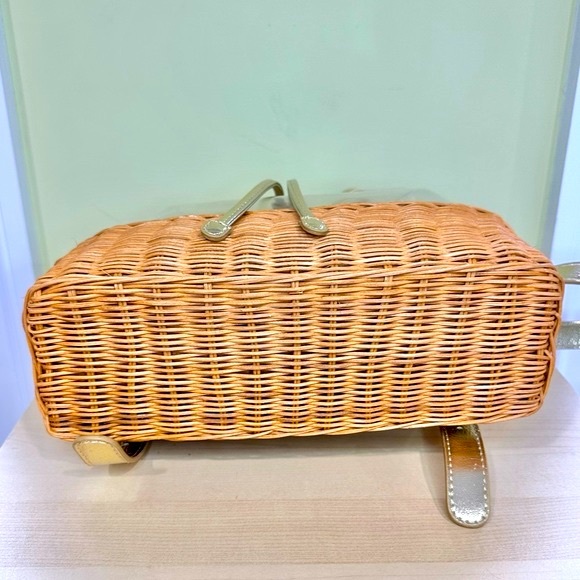 Lilly Pulitzer Ellamae Clear Wicker Backpack - Picture 7 of 14